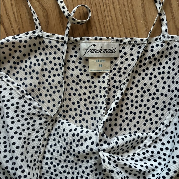 Vintage Polkadot Mini Slip Dress - Picture 3 of 4